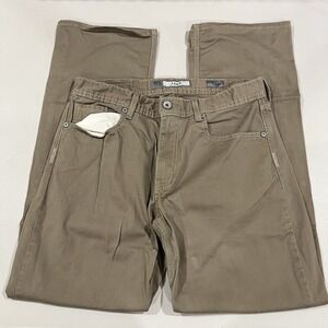 BKE Jake Straight Casual Pants Brown Comfort Stretch Mens Size 34R (Fits 32x32)